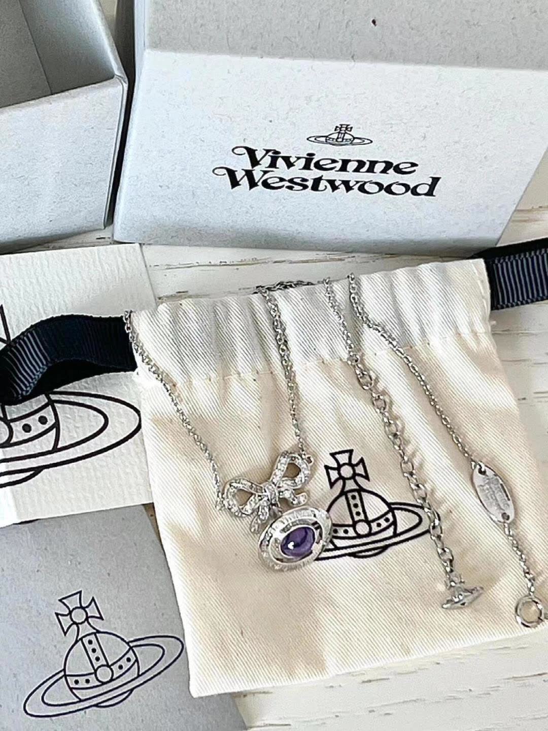 Vivienne Westwood London Silver Butterfly Pendant Necklace